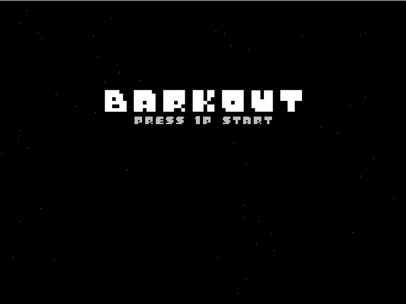 The title screen